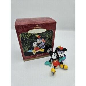 1997 MICKEY MOUSE MINNIE New Pair of Skates Disney Hallmark Christmas Ornament